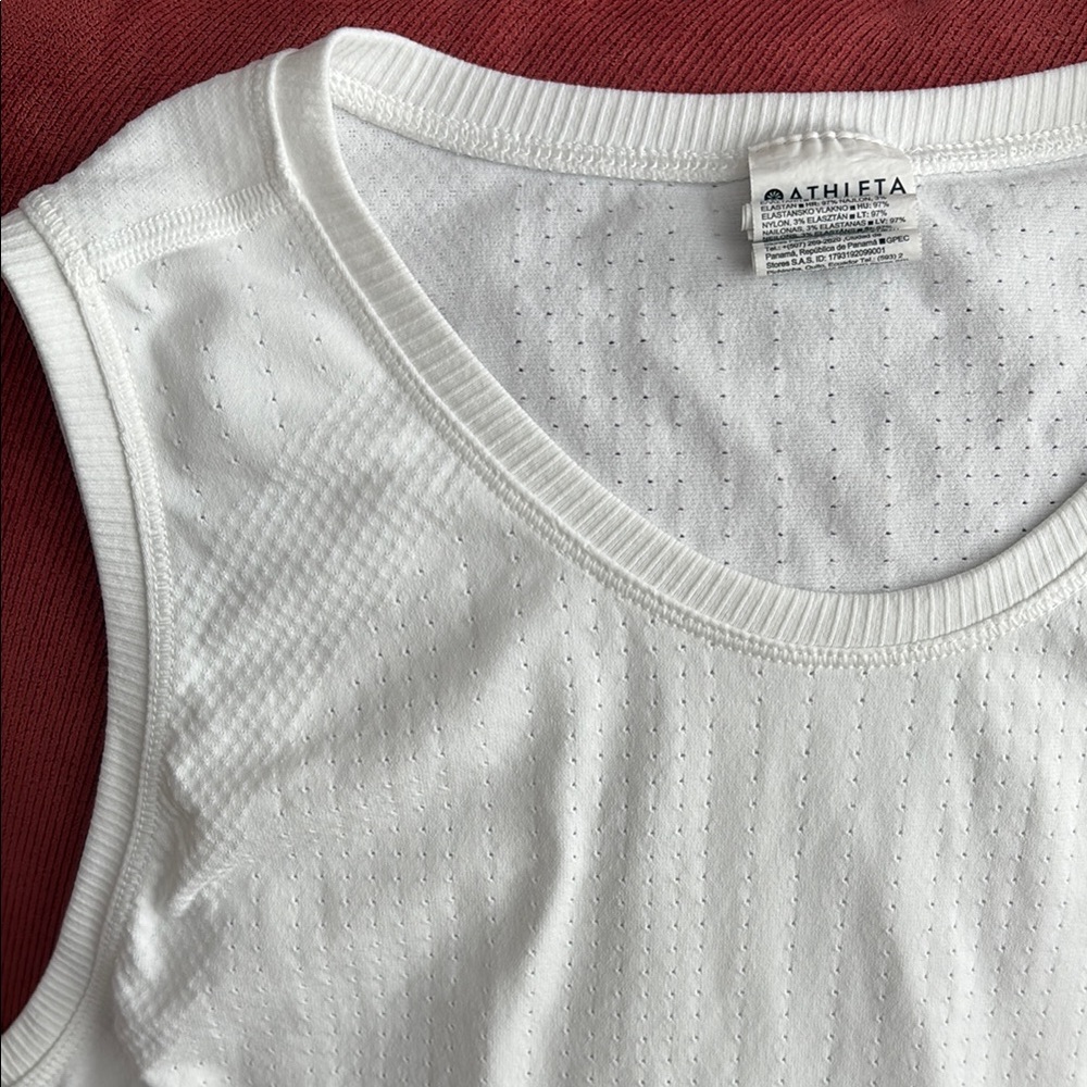 Athleta White Active Tank Top